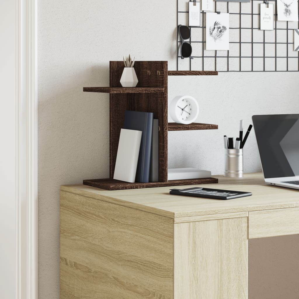 Vidaxx organisateur de bureau 42x21,5x42 cm bois fini chêne brun