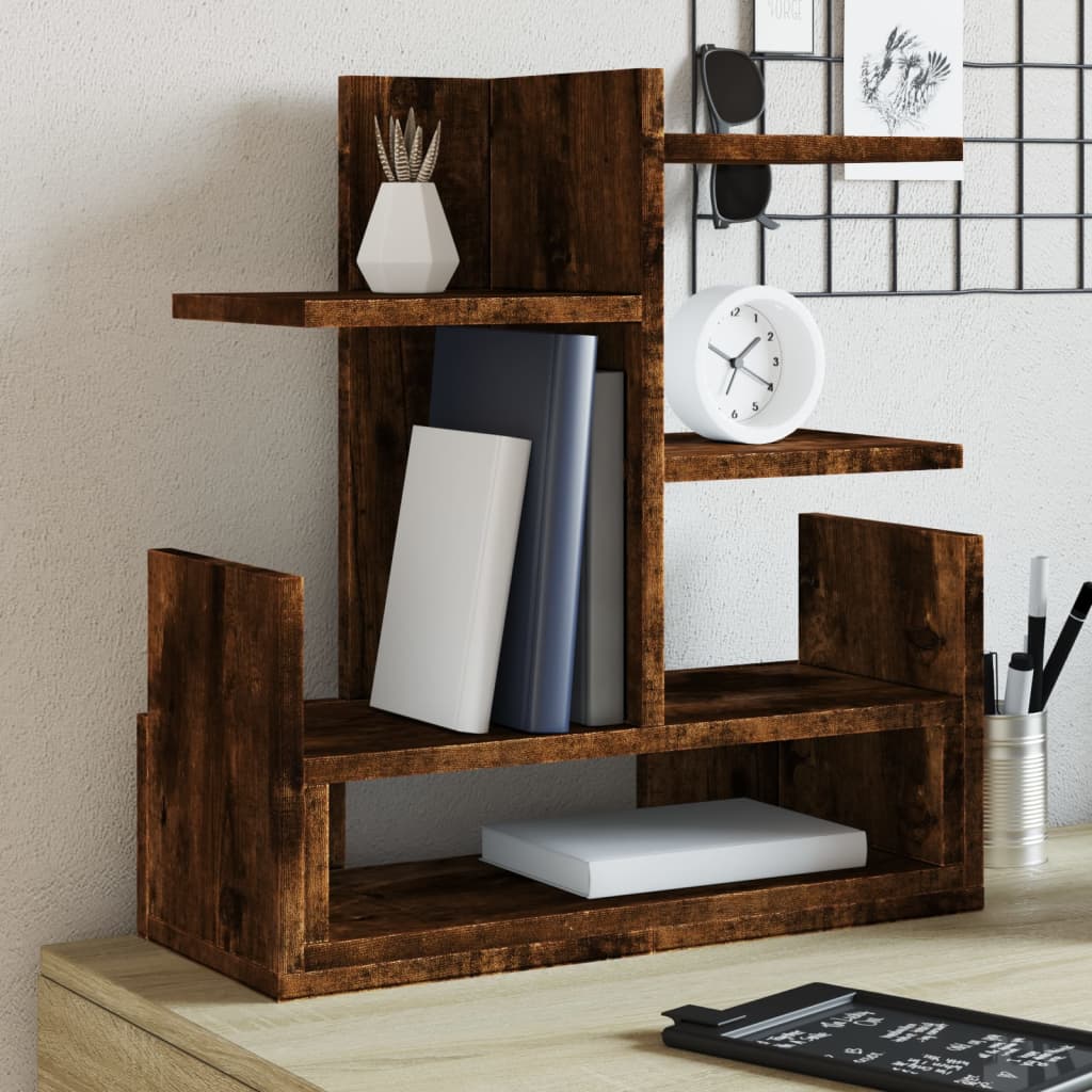 Vidaxx organisateur de bureau 49x20x52,5 cm bois traité, couleur chêne fumé