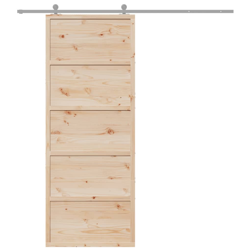 Vidaxx porte coulissante 80x208 cm bois de pin massif