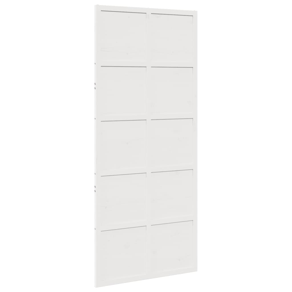 Vidaxx porte coulissante 90x208 cm bois de pin massif blanc