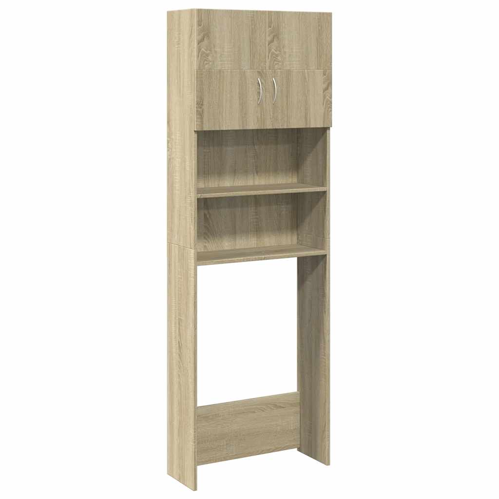 Vidaxx meuble lave-linge 64x25,5x190 cm bois d'ingénierie couleur chêne sonoma