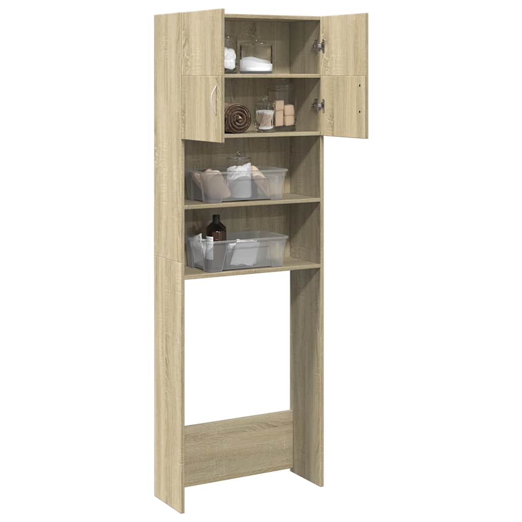 Vidaxx meuble lave-linge 64x25,5x190 cm bois d'ingénierie couleur chêne sonoma