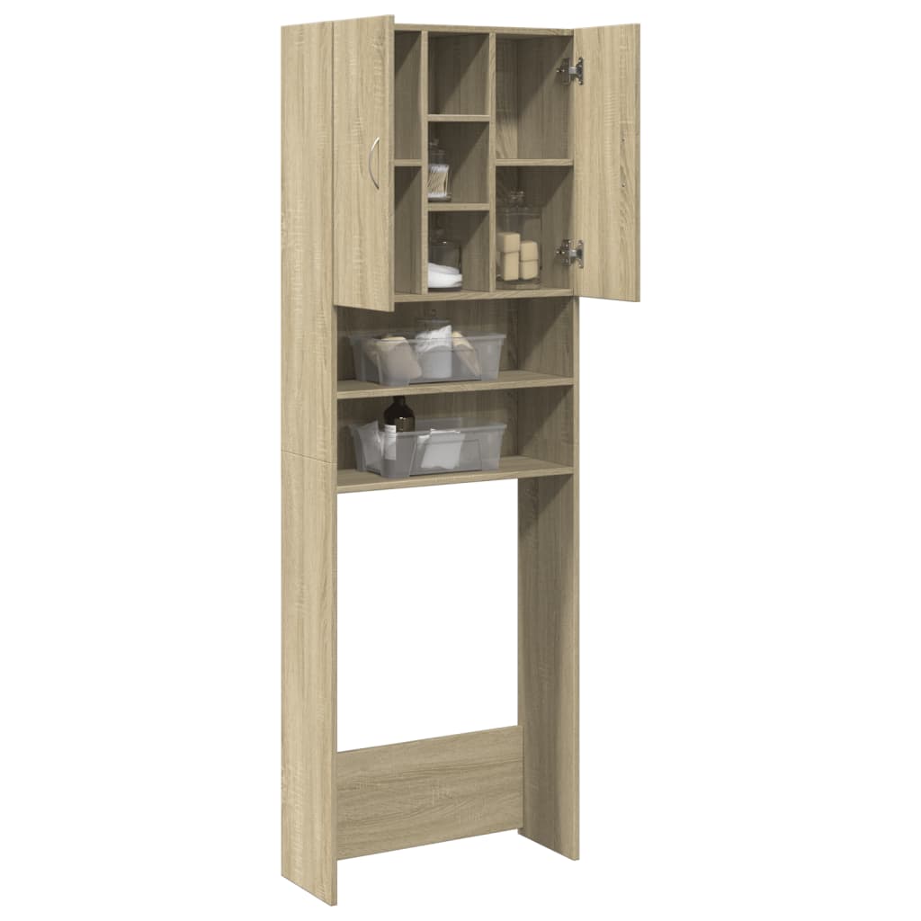 VidaXL Meuble lave-linge 64x25,5x190 cm chêne sonoma