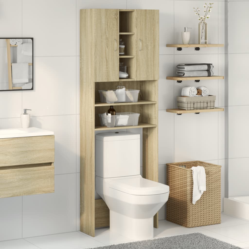 VidaXL Meuble lave-linge 64x25,5x190 cm chêne sonoma