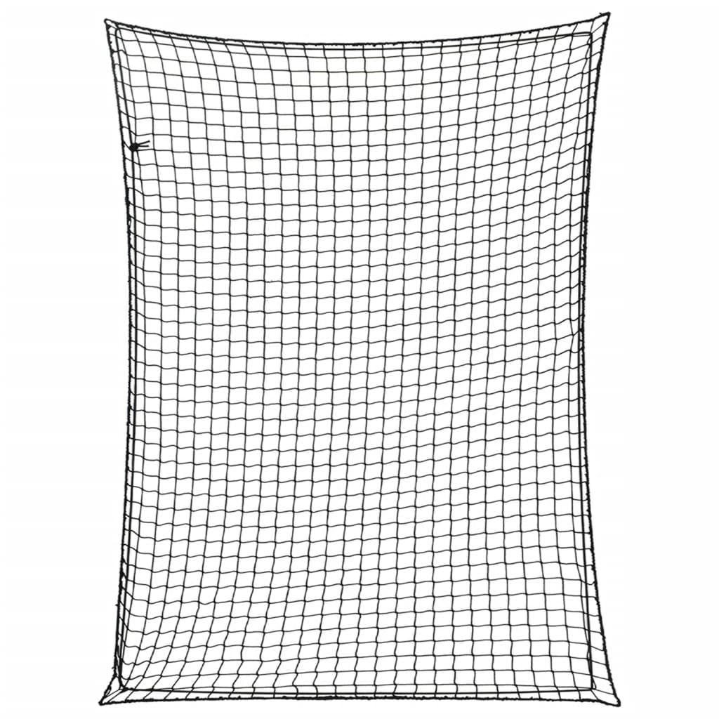 Vidaxx filet de remorque corde élastique 4x3 m polypropylène noir