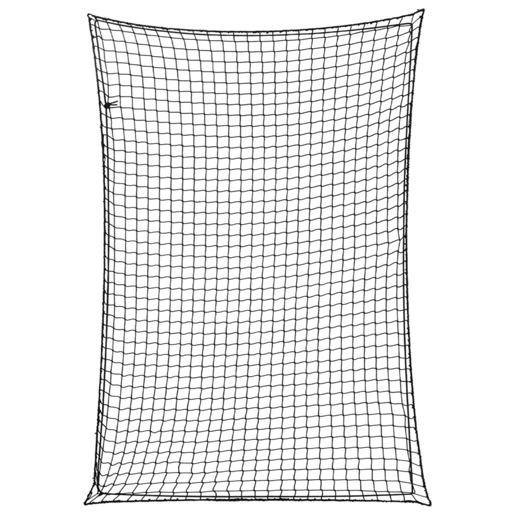 Vidaxx filet de remorque corde élastique 5x3,5 m polypropylène noir