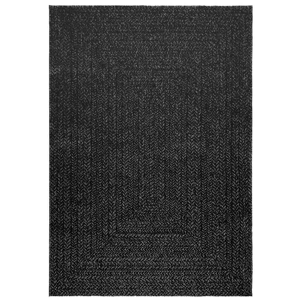 VidaXL tapis zizur intérieur et extérieur 120x170cm aspect jute anthracite