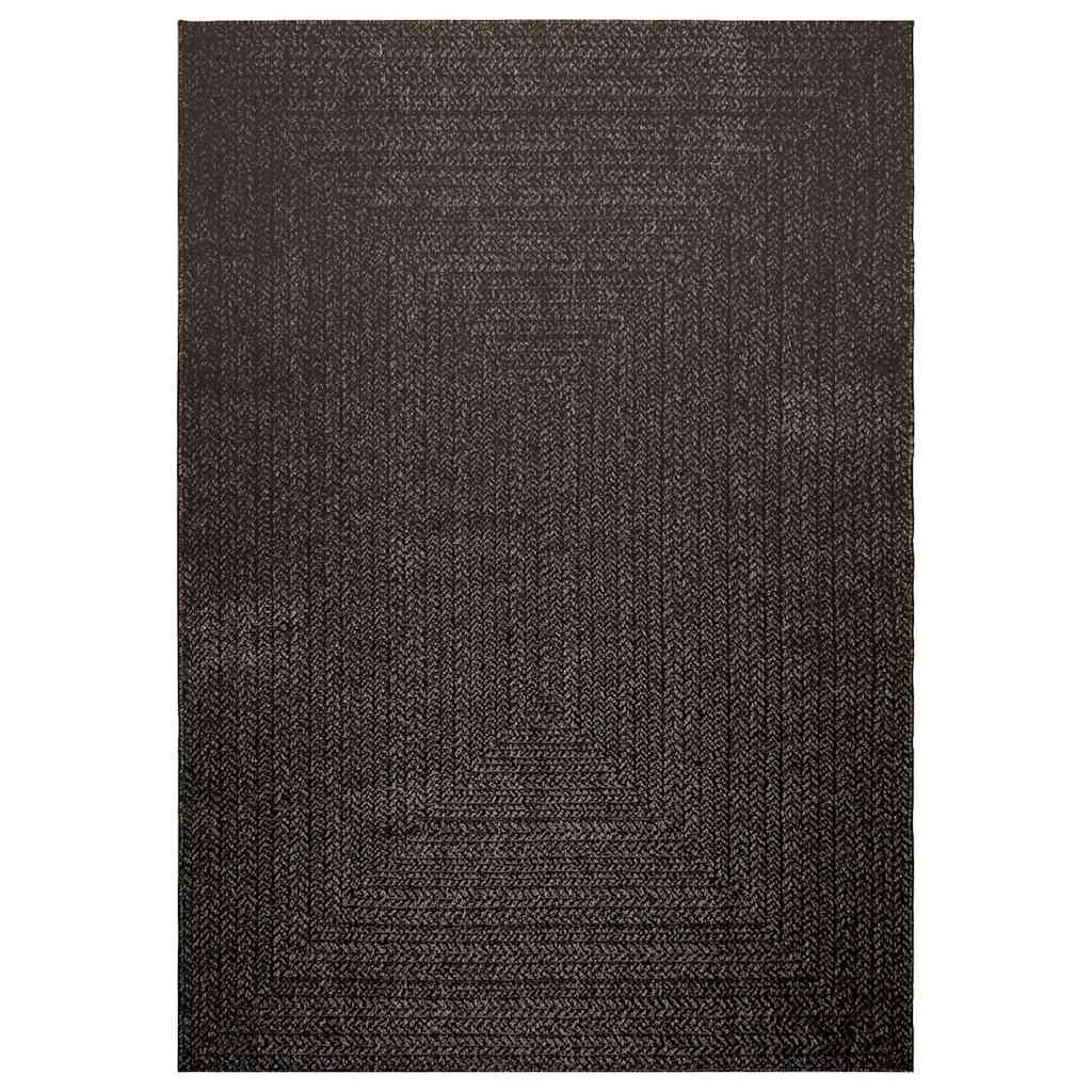 VidaXL tapis zizur intérieur et extérieur 160x230cm aspect jute anthracite
