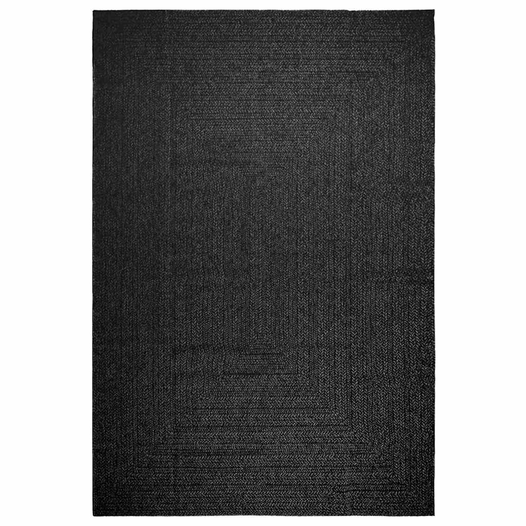 VidaXL tapis zizur intérieur et extérieur 240x340cm aspect jute anthracite
