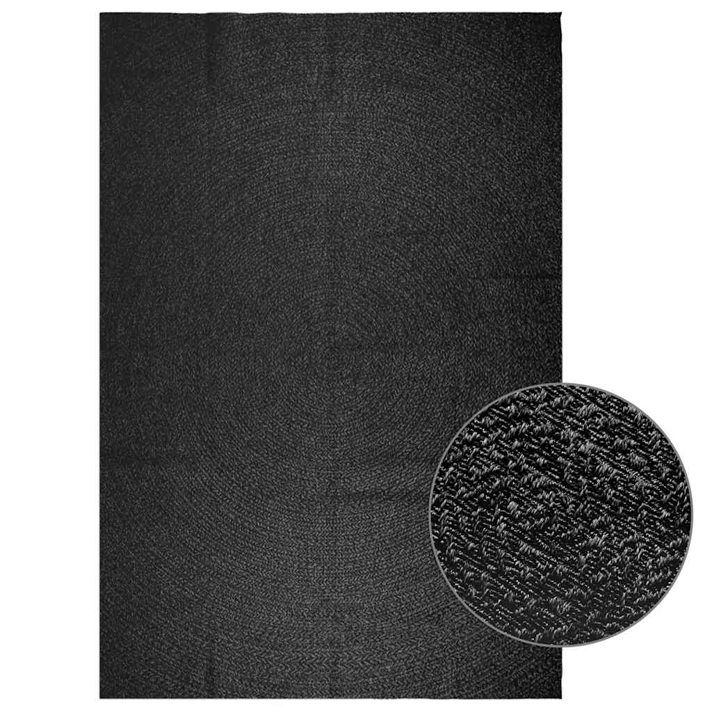 VidaXL tapis zizur intérieur et extérieur 240x340cm aspect jute anthracite