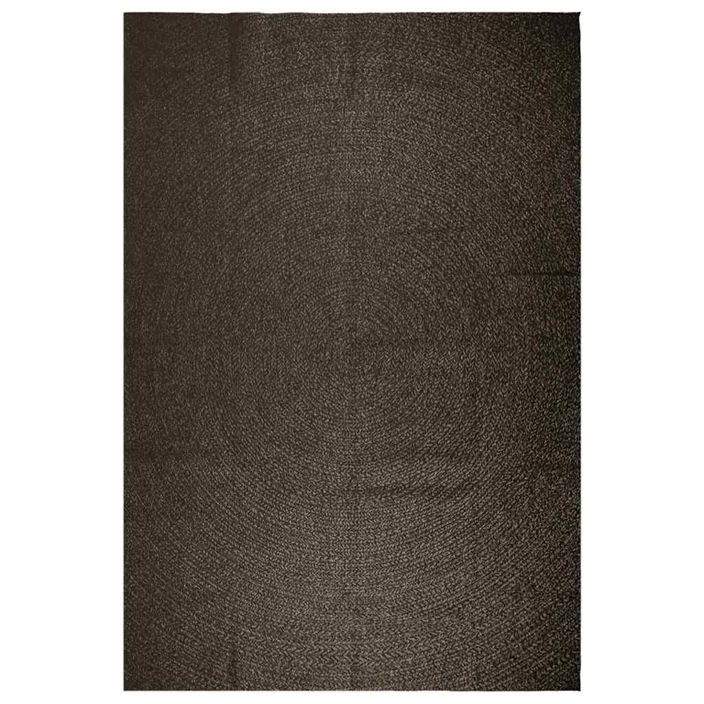 VidaXL tapis zizur intérieur et extérieur 240x340cm aspect jute anthracite