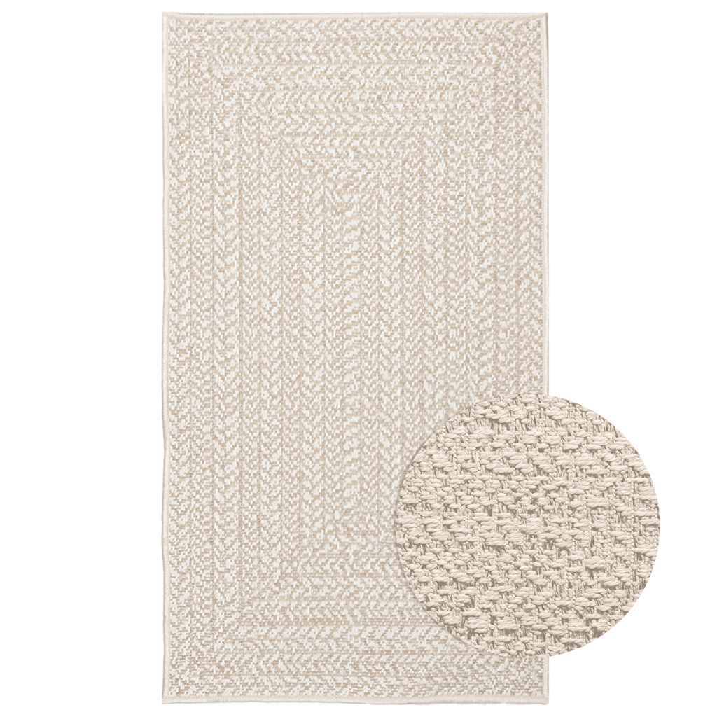 VidaXL tapis zizur crème intérieur et extérieur 60x110 cm aspect jute