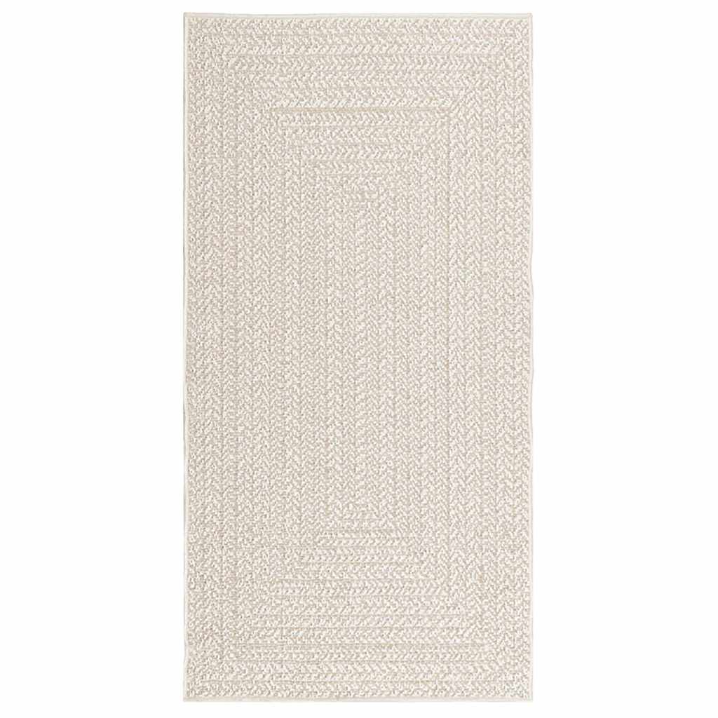 VidaXL tapis zizur crème intérieur et extérieur 80x150 cm aspect jute