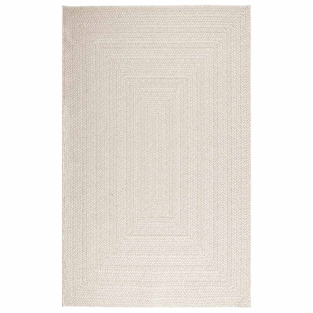 VidaXL tapis zizur crème intérieur et extérieur 160x230 cm aspect jute