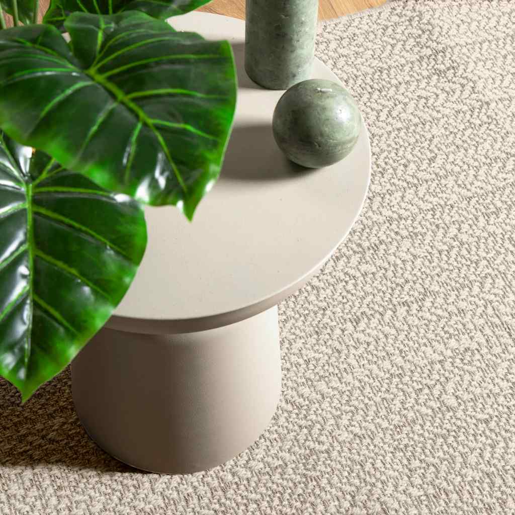 VidaXL tapis zizur crème intérieur et extérieur 200x200 cm aspect jute