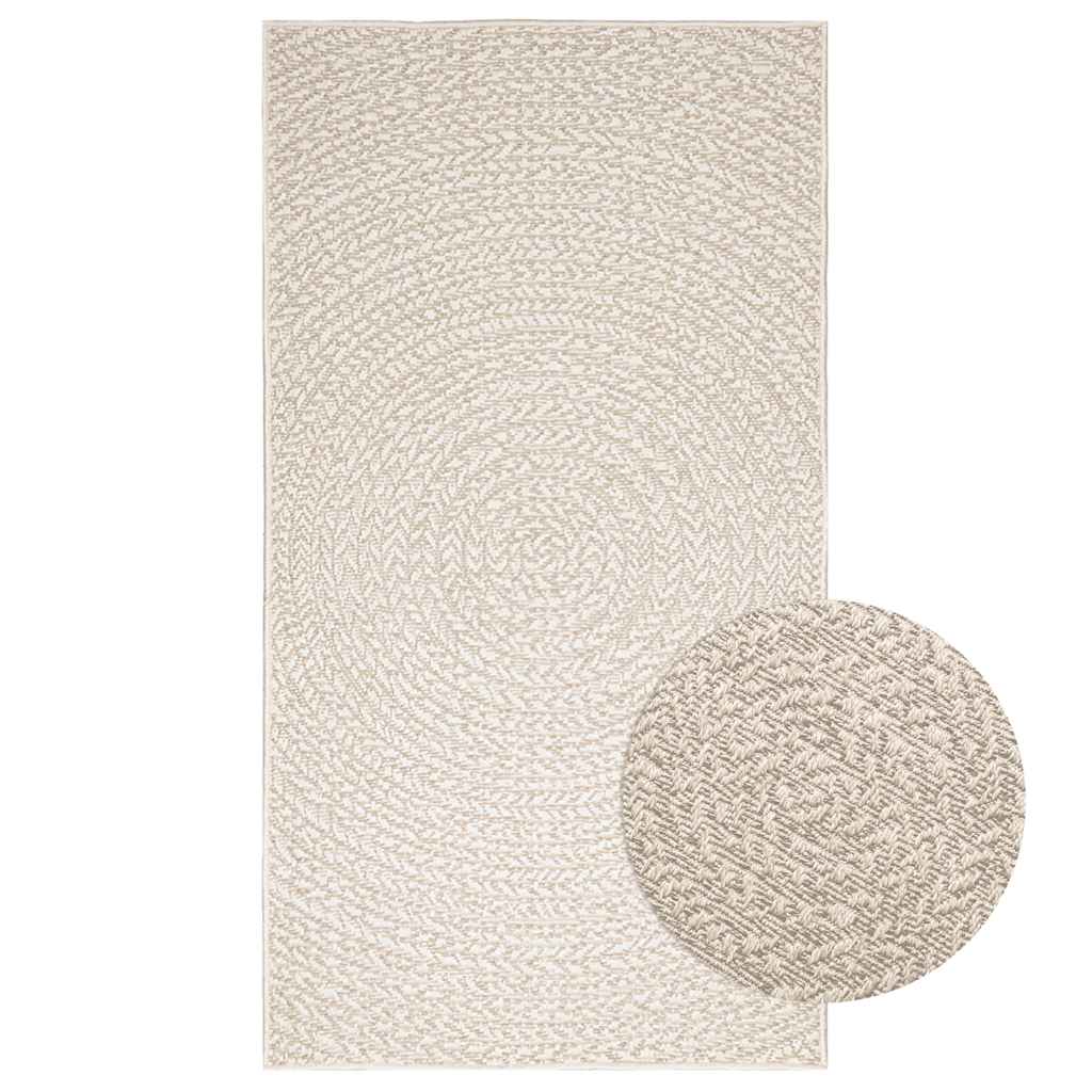 VidaXL tapis zizur crème intérieur et extérieur 80x150 cm aspect jute