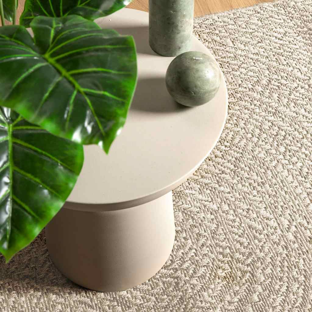 VidaXL tapis zizur crème intérieur et extérieur 160x230 cm aspect jute
