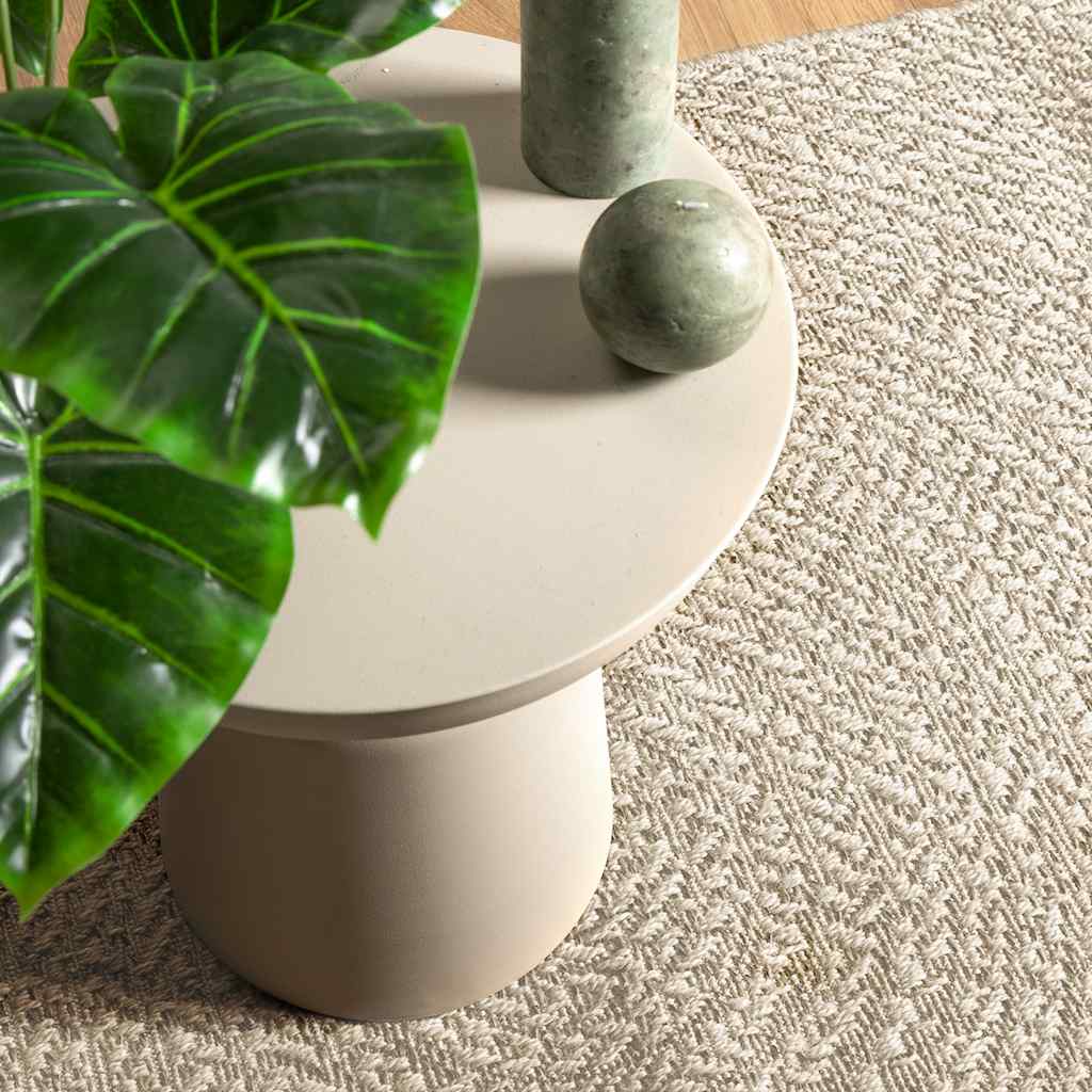 VidaXL tapis zizur crème intérieur et extérieur 240x240 cm aspect jute
