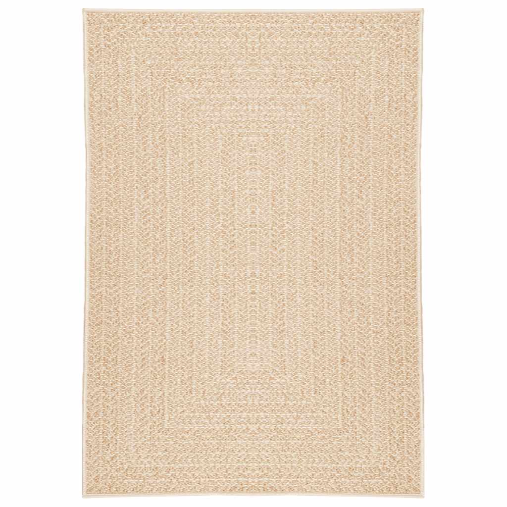 VidaXL tapis zizur beige intérieur et extérieur 140x200 cm aspect jute