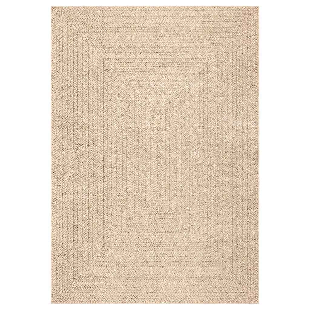 VidaXL tapis zizur beige intérieur et extérieur 200x290 cm aspect jute