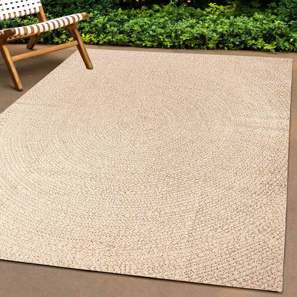 VidaXL tapis zizur beige intérieur et extérieur 240x340 cm aspect jute