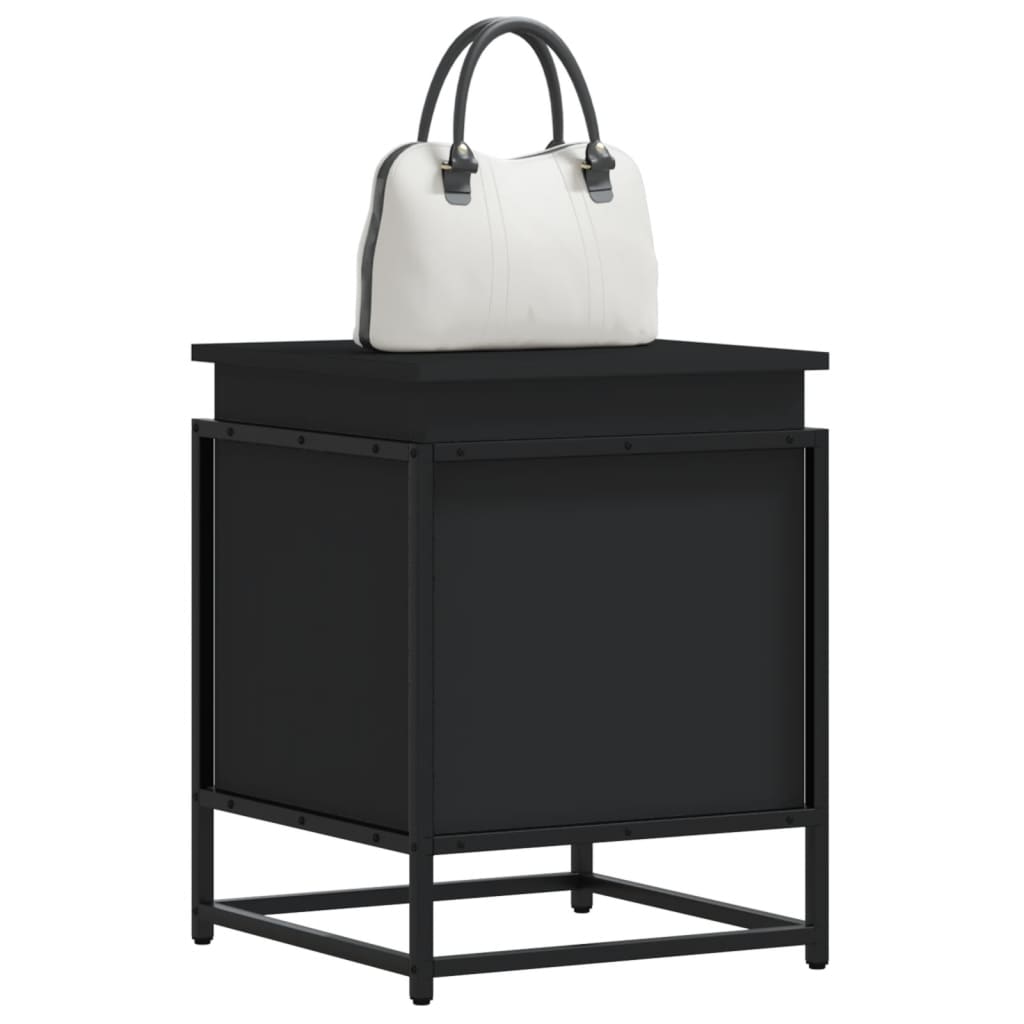 Vidaxx boîte de rangement avec couvercle 40x40x51,5 cm bois traité noir