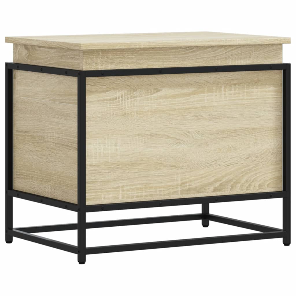 Vidaxx boîte de rangement avec couvercle 60x40x51,5 cm chêne sonoma en dérivé du bois