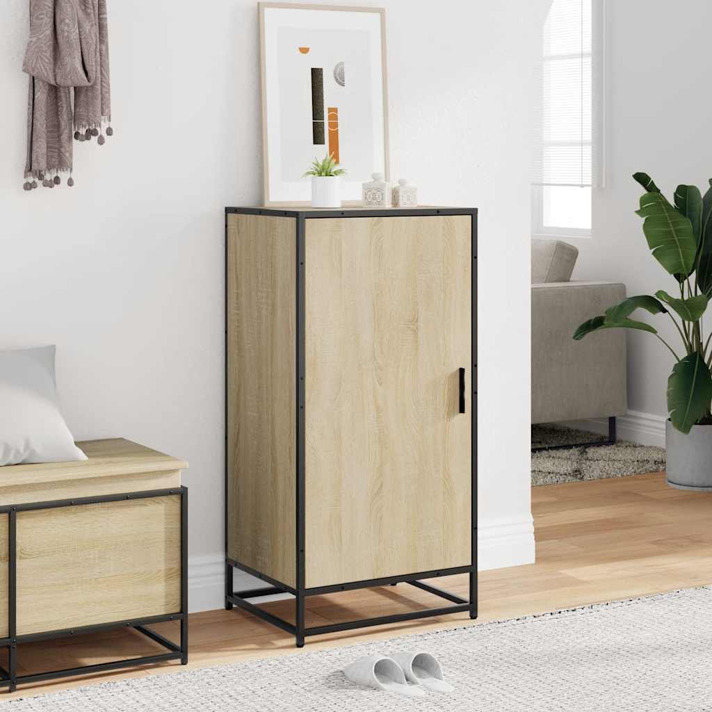 VidaXL étagère à chaussures 48x38x97,5 cm bois d'ingénierie couleur chêne sonoma