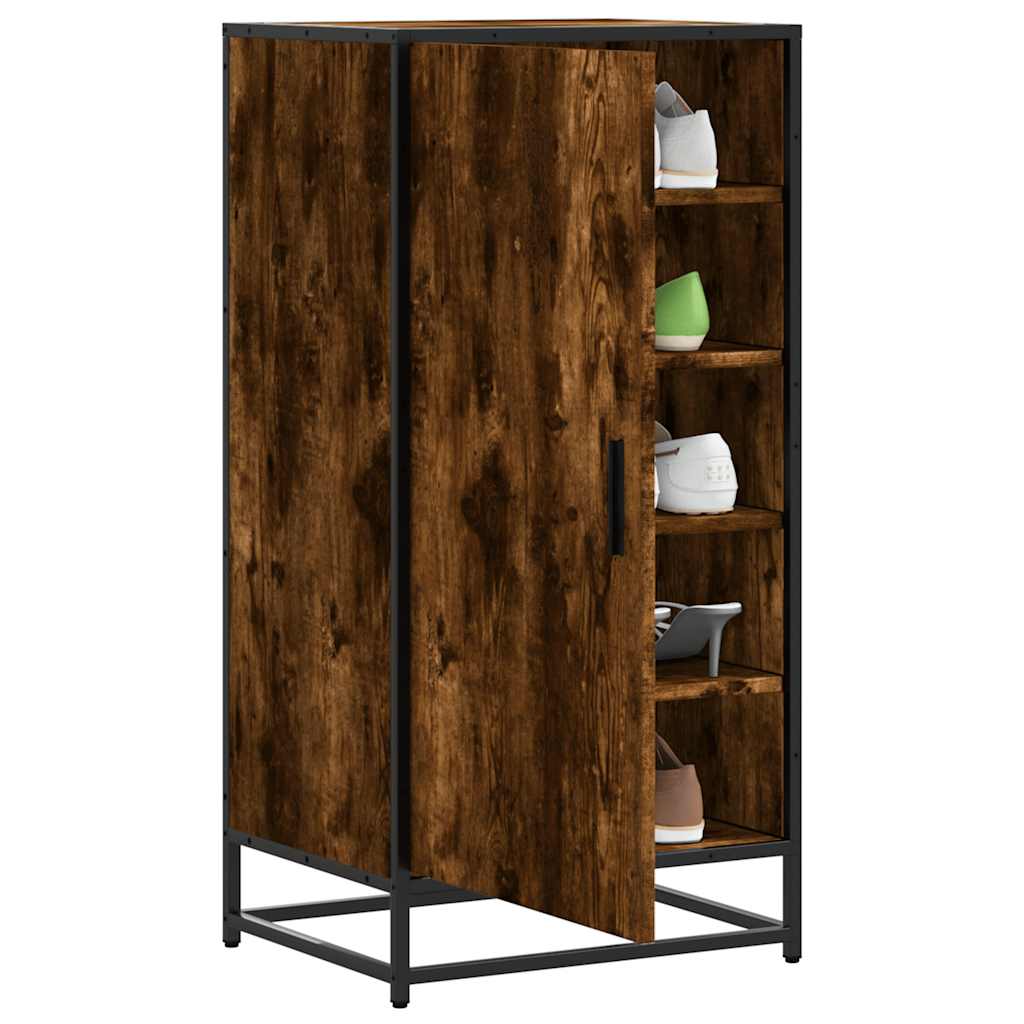 Vidaxx étagère à chaussures 48x38x97,5 cm bois traité, chêne fumé