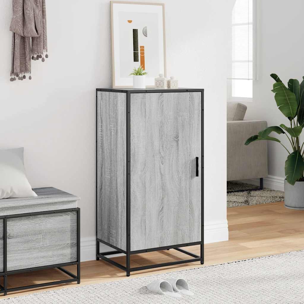 Vidaxx étagère à chaussures 48x38x97,5 cm bois fini gris couleur chêne sonoma