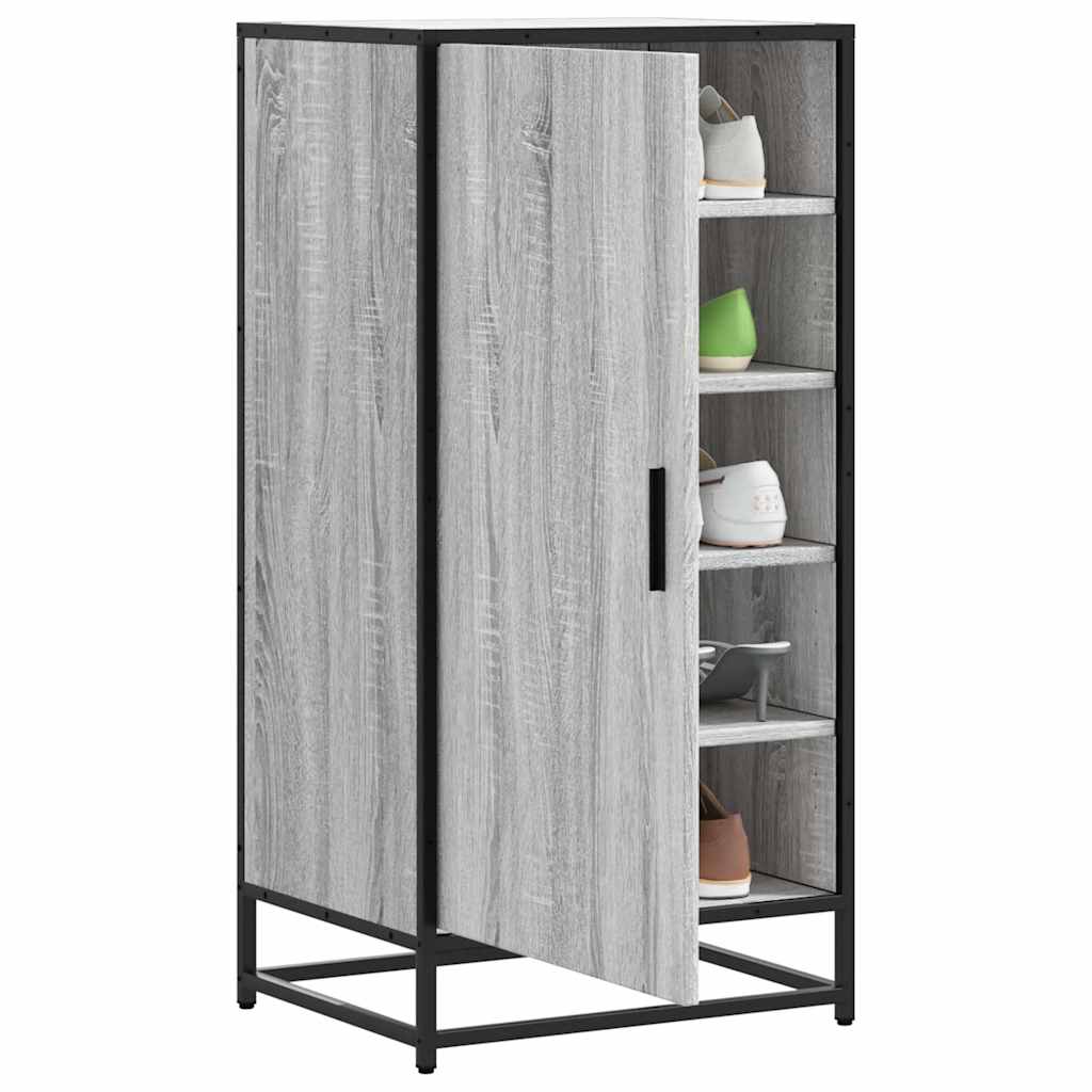 Vidaxx étagère à chaussures 48x38x97,5 cm bois fini gris couleur chêne sonoma