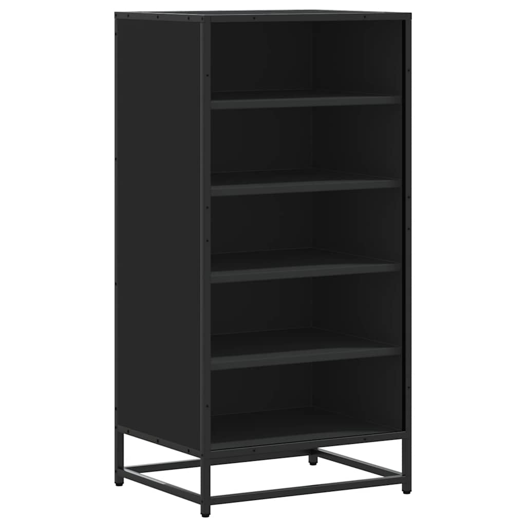 Vidaxx étagère à chaussures 48x38x97,5 cm bois fini noir