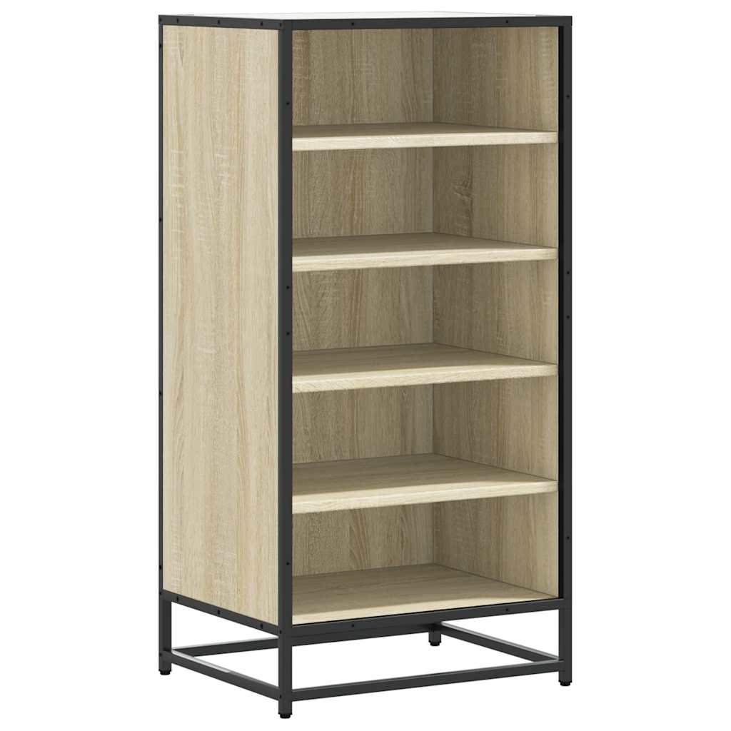 VidaXL étagère à chaussures 48x38x97,5 cm bois d'ingénierie couleur chêne sonoma