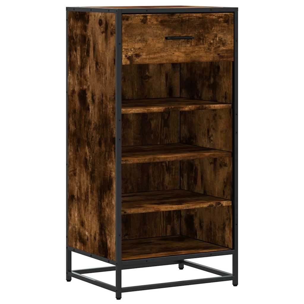 Vidaxx étagère à chaussures 48x38x97,5 cm bois traité, chêne fumé