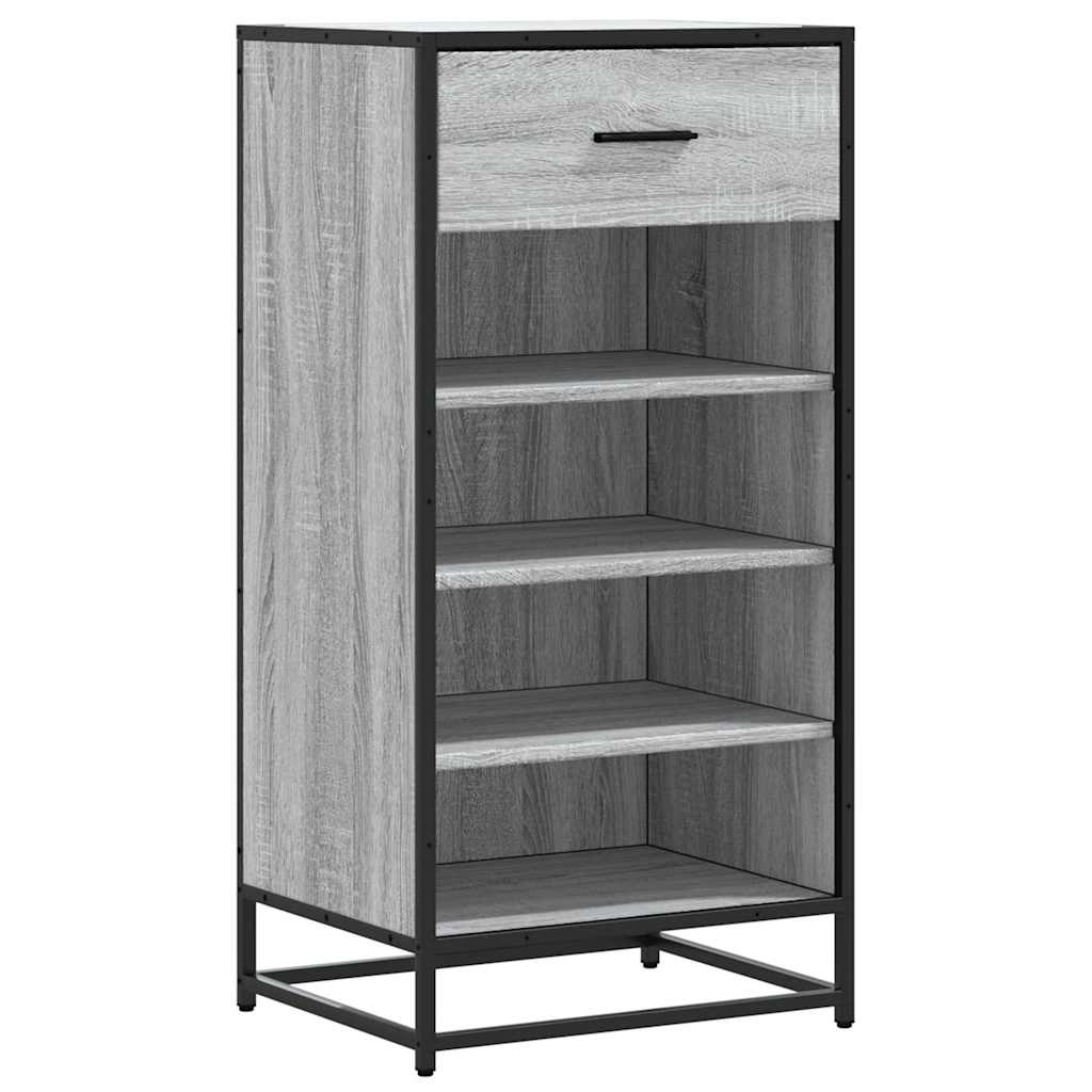 Vidaxx étagère à chaussures 48x38x97,5 cm bois fini gris couleur chêne sonoma