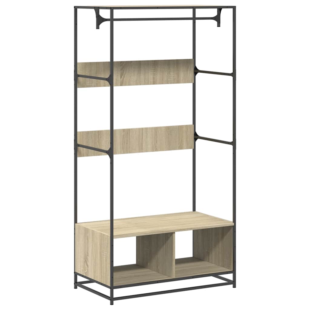 Vidaxxl armoire 90x50x180 cm dérivé du bois chêne sonoma