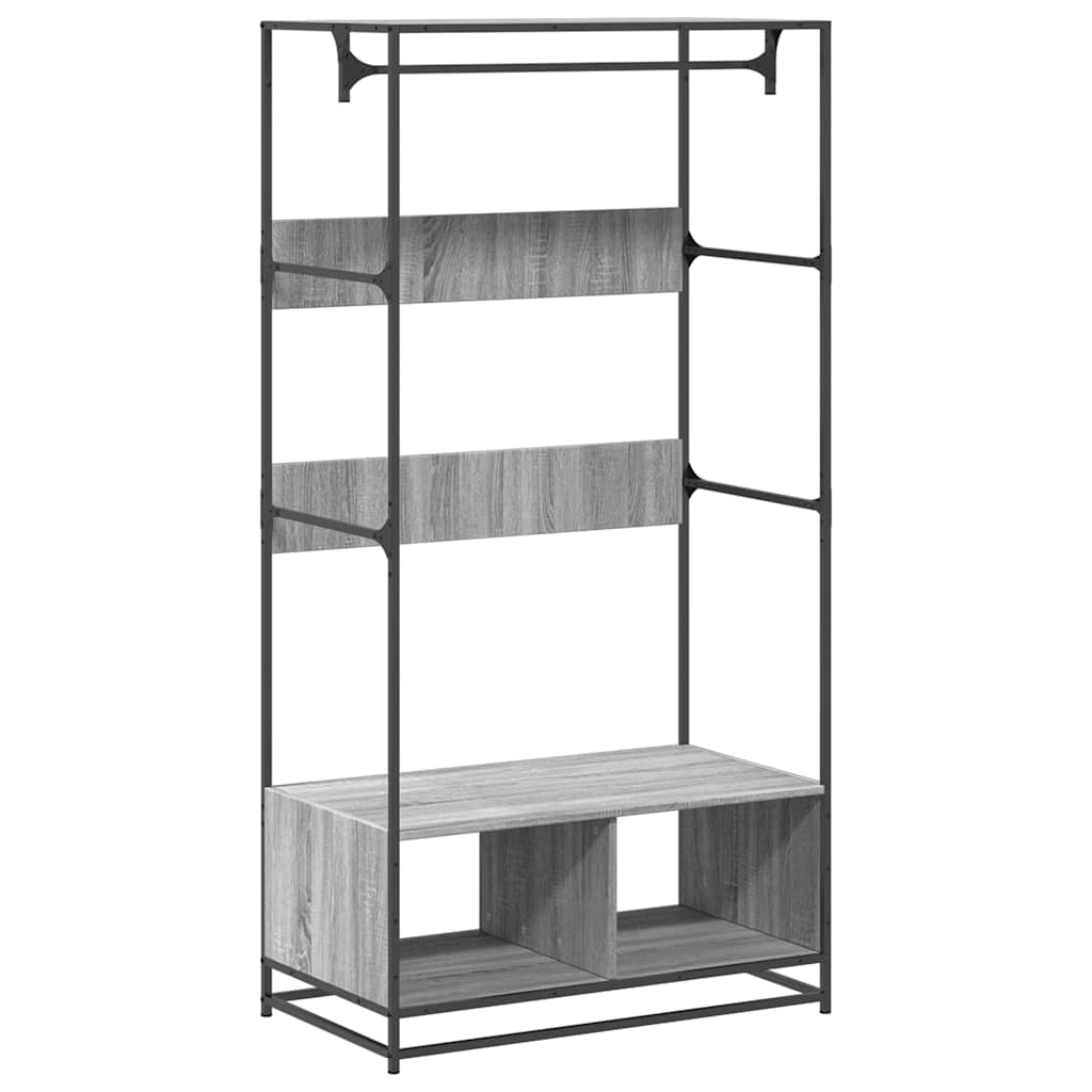 Vidaxx armoire 90x50x180 cm dérivé du bois gris chêne sonoma