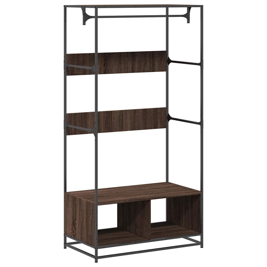 Vidaxx armoire 90x50x180 cm bois fini chêne brun