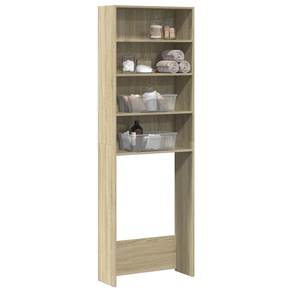 Vidaxx meuble lave-linge 64x24x190 cm finition bois et chêne sonoma coloré