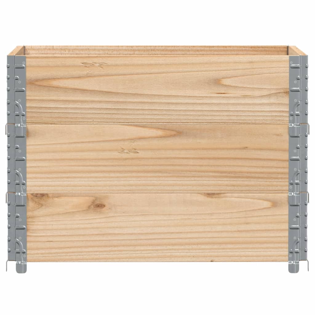 VidaXL Cadres supérieurs de palette 3 pcs 80x60 cm bois de pin massif