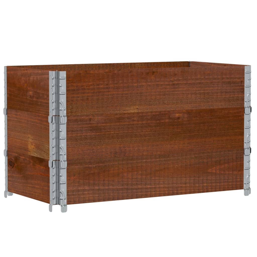 VidaXL Cadres supérieurs de palette 3 pcs 100x50 cm bois de pin massif marron