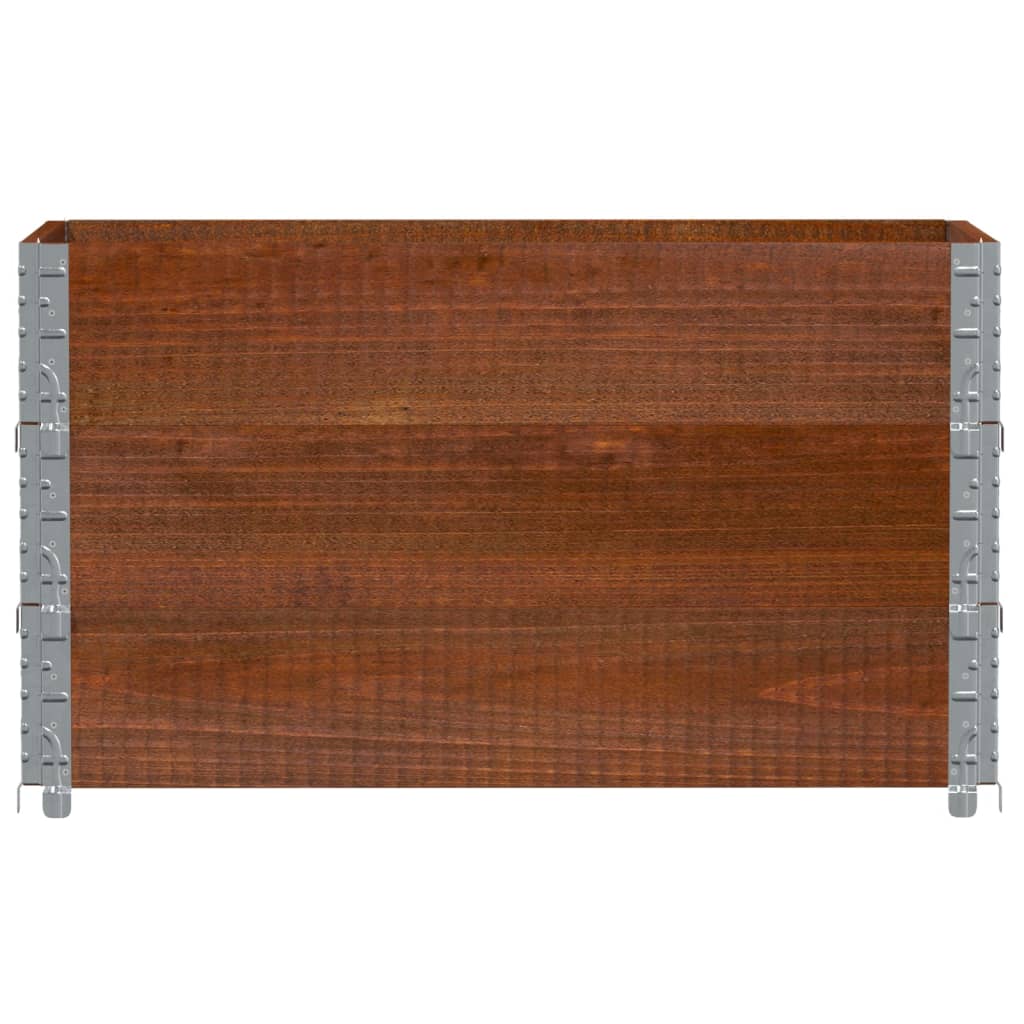 VidaXL Cadres supérieurs de palette 3 pcs 100x50 cm bois de pin massif marron