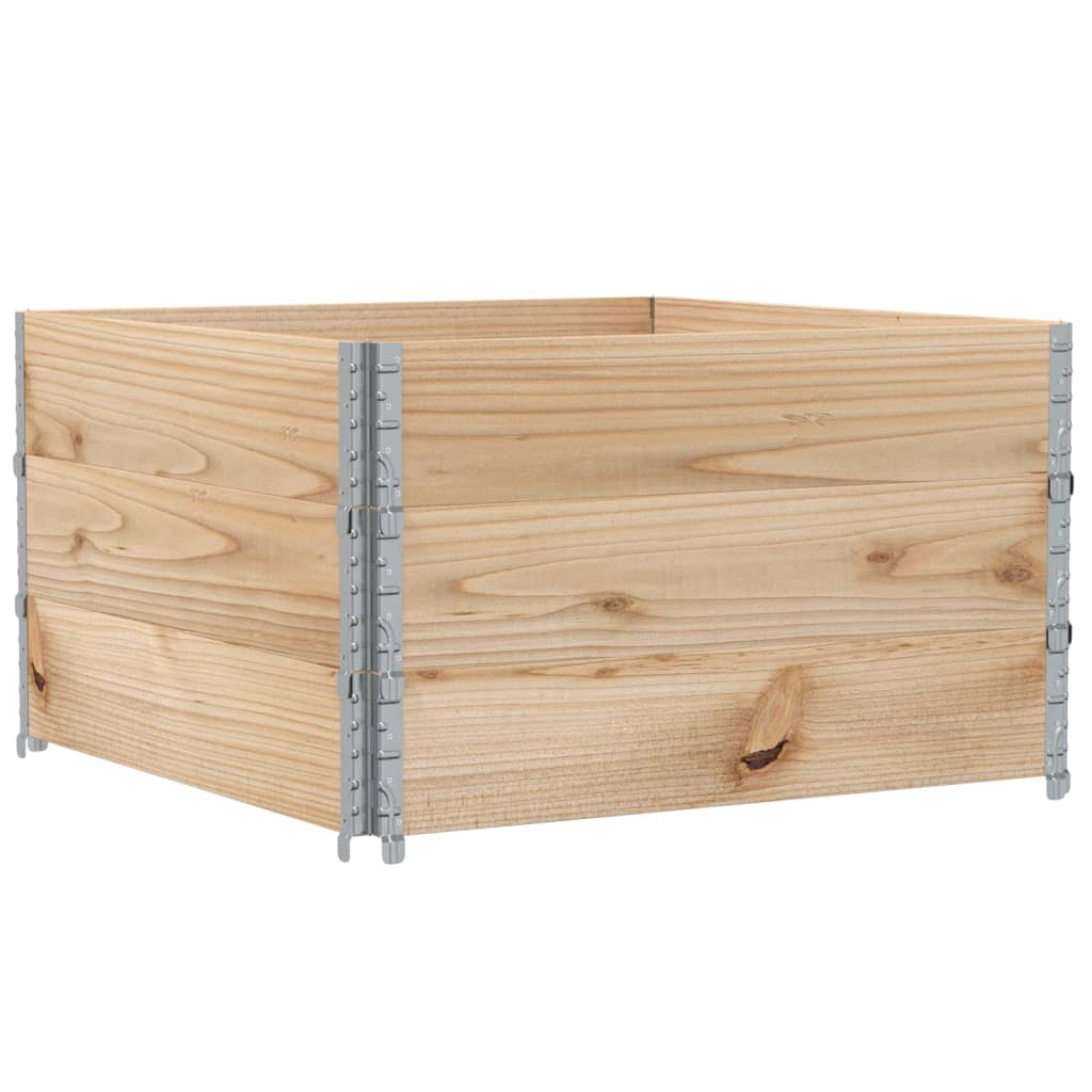 VidaXL Cadres supérieurs de palette 3 pcs 100x100 cm bois de pin massif