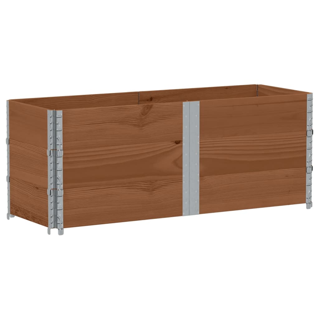 VidaXL Rehausses de palettes 3 pcs 150x50 cm bois de pin massif marron
