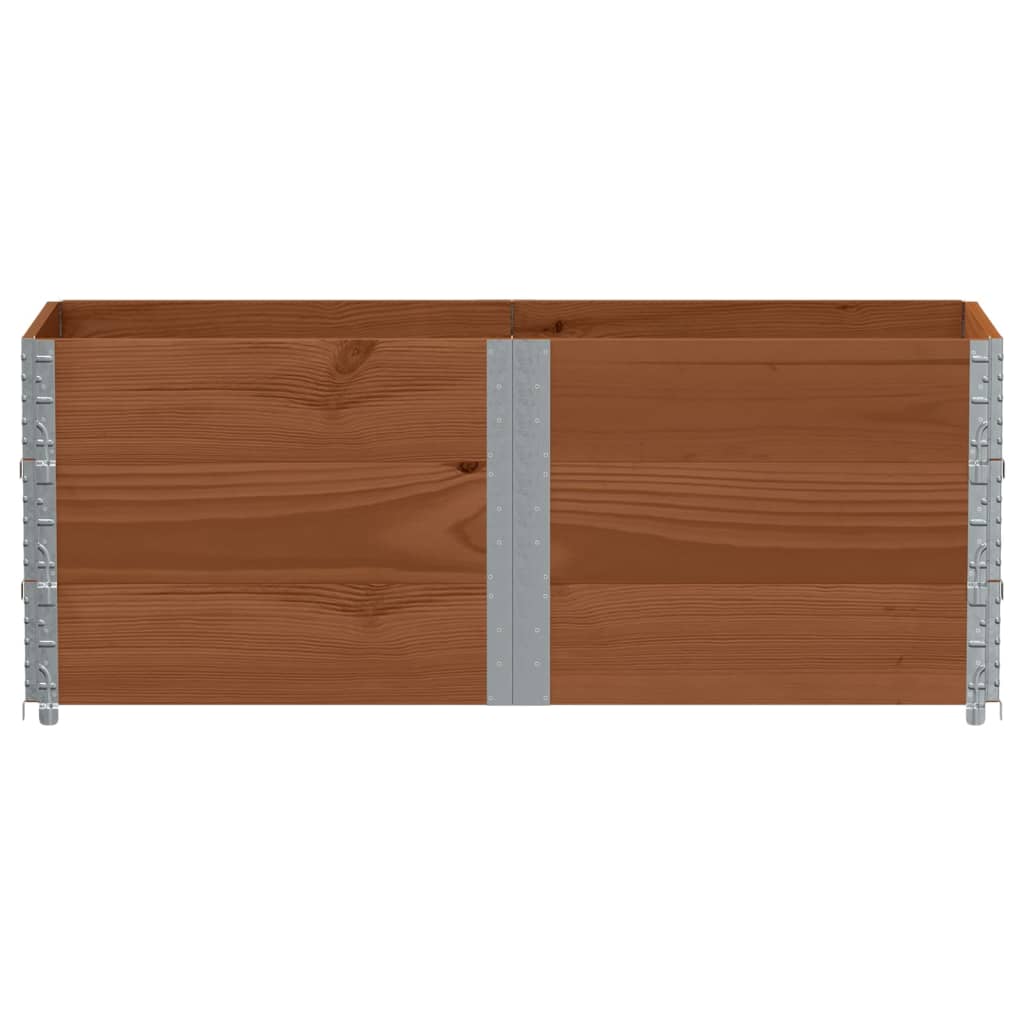 VidaXL Rehausses de palettes 3 pcs 150x50 cm bois de pin massif marron