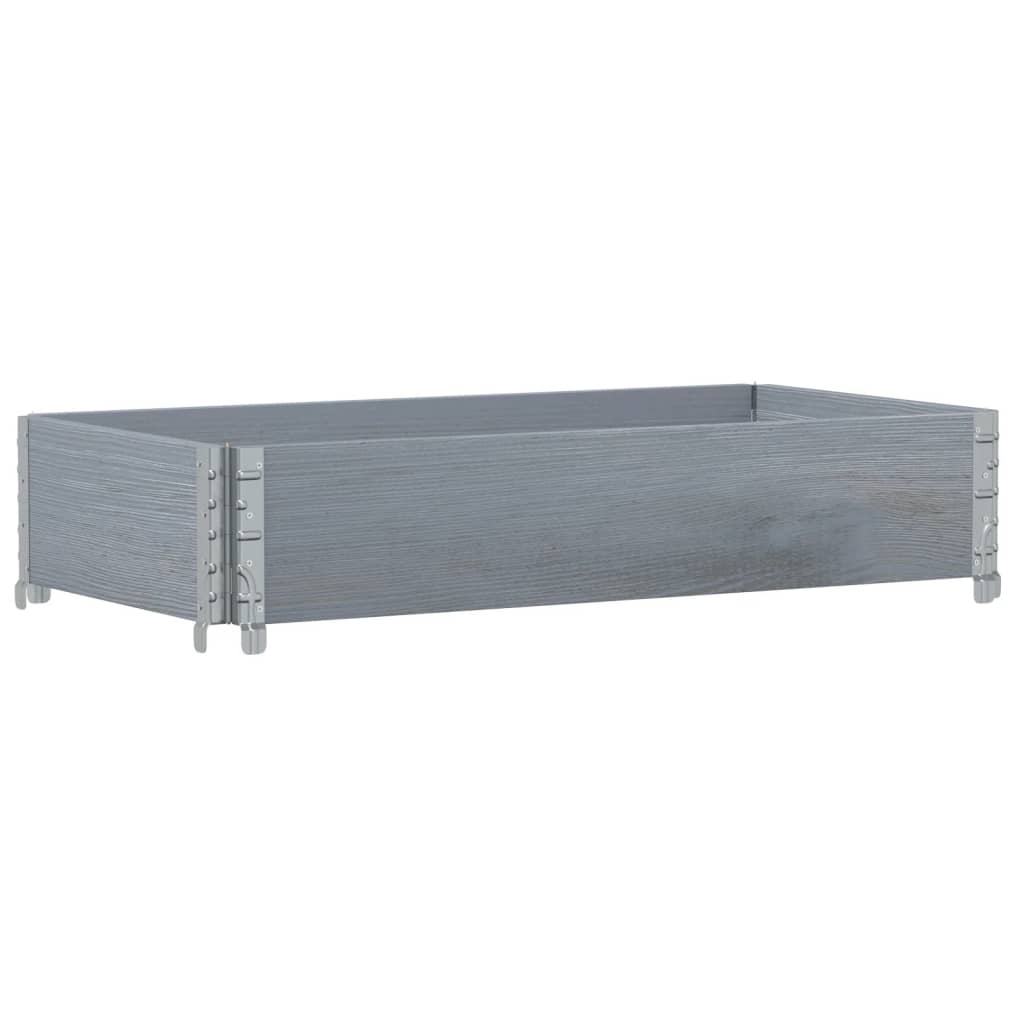 Vidaxx jardinière 100x50 cm bois de pin massif gris