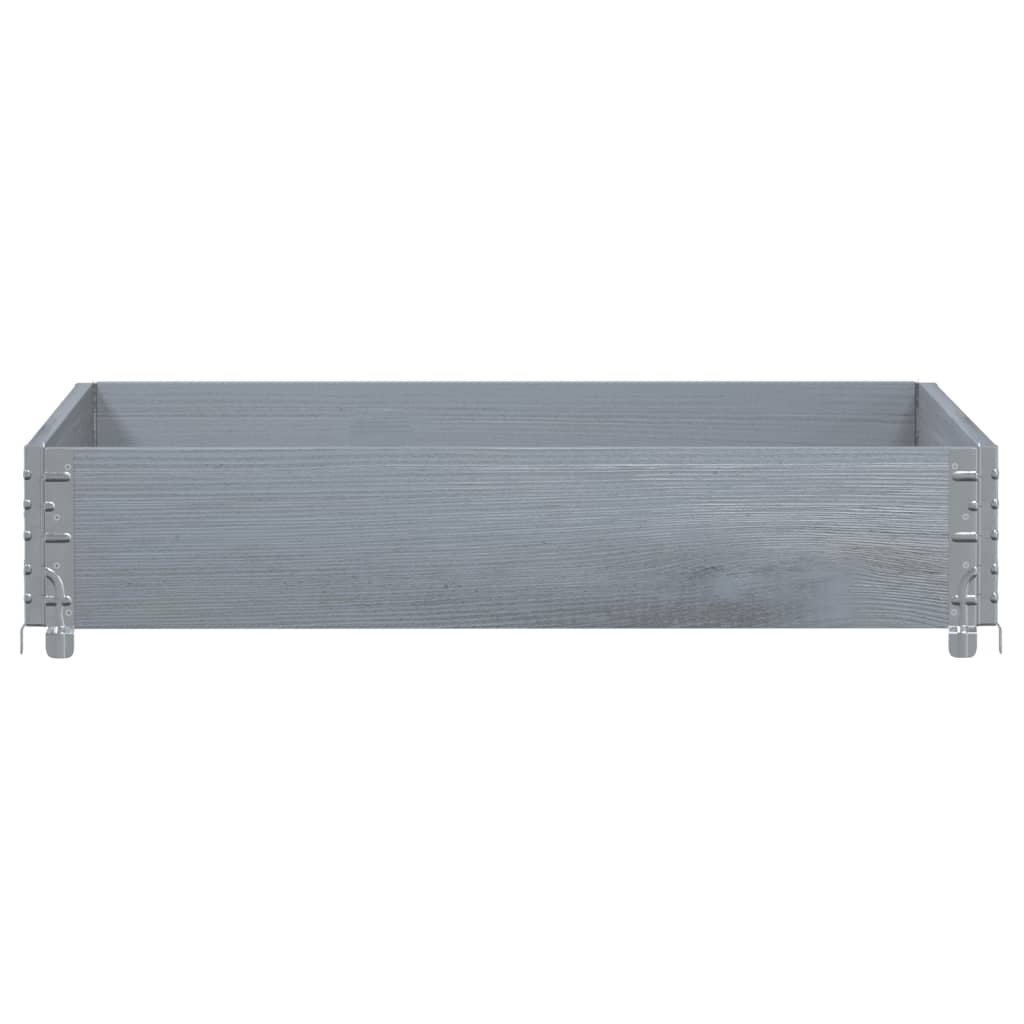 Vidaxx jardinière 100x100 cm bois de pin massif gris