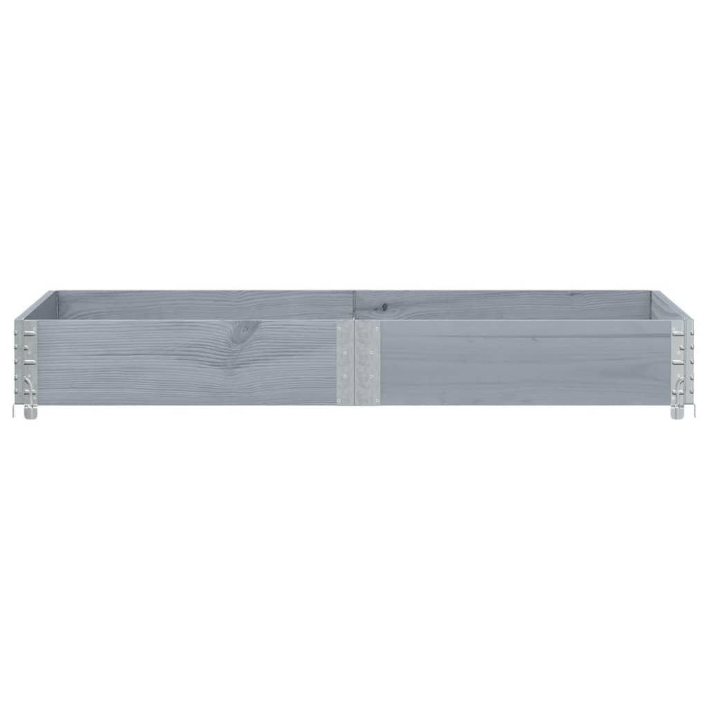 Vidaxx jardinière 150x50 cm bois de pin massif gris