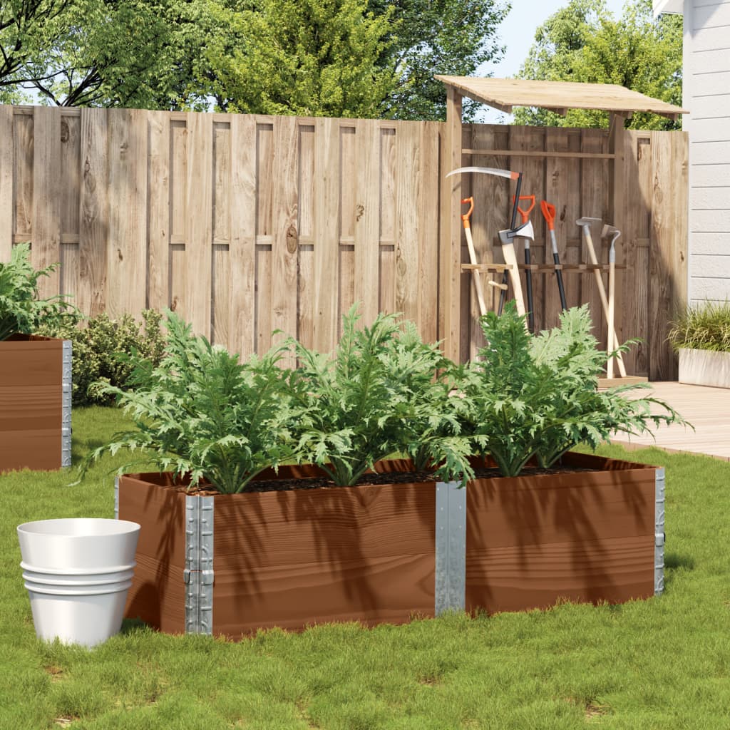 Vidaxx jardinière 150x50 cm bois de pin massif marron