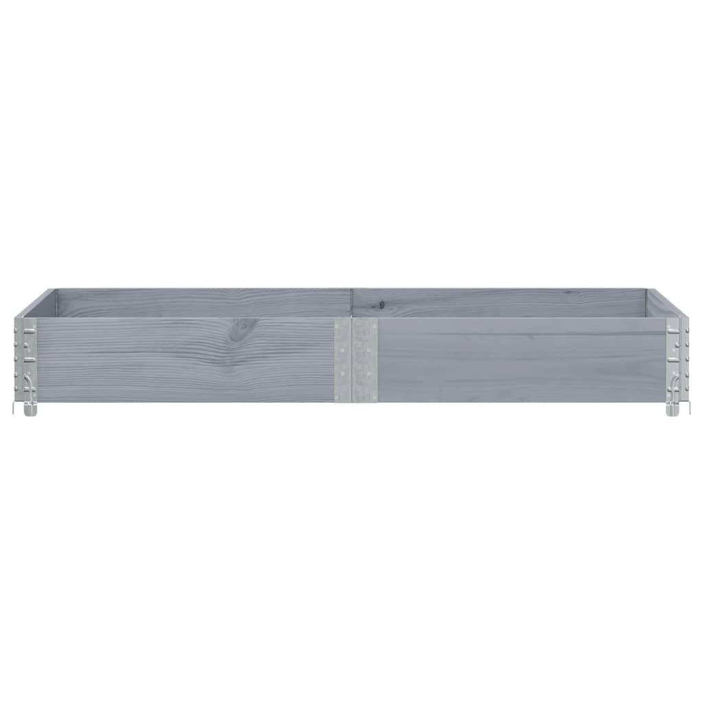 Vidaxx jardinière 150x100 cm bois de pin massif gris
